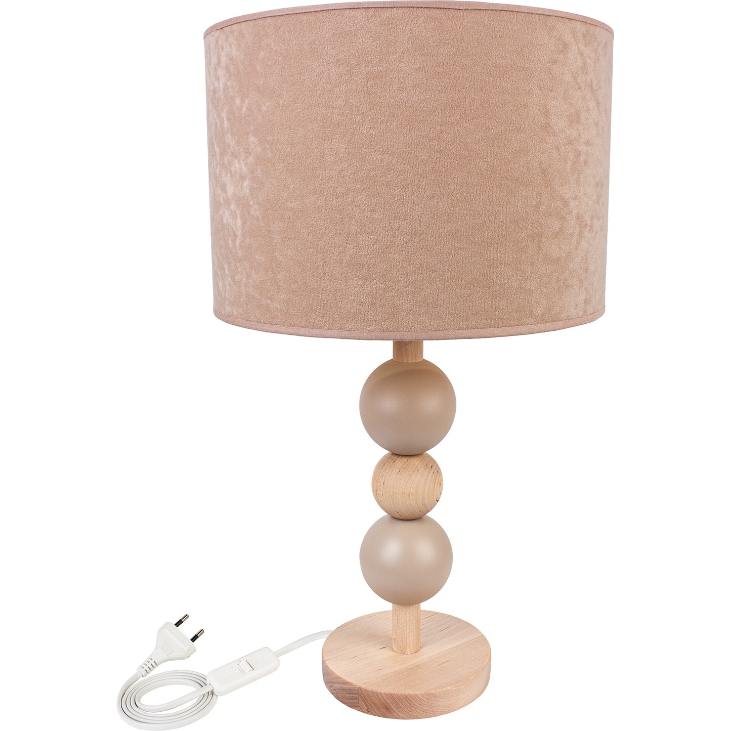 Bolla Beige Velvet Touch Table Lamp