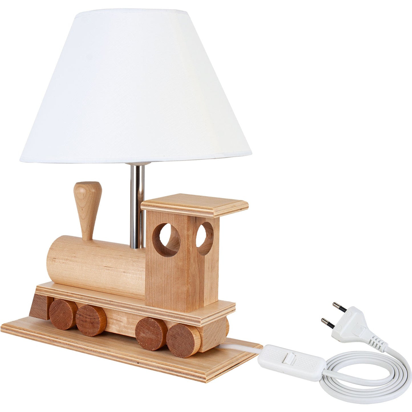 Classic Wooden Train Adventure Lamp