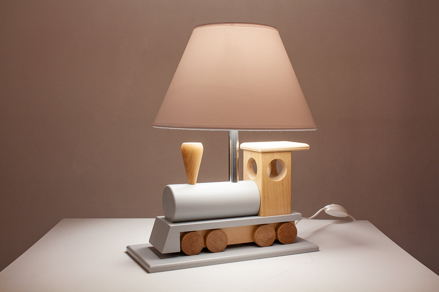 Grey Steam Express Table Lamp