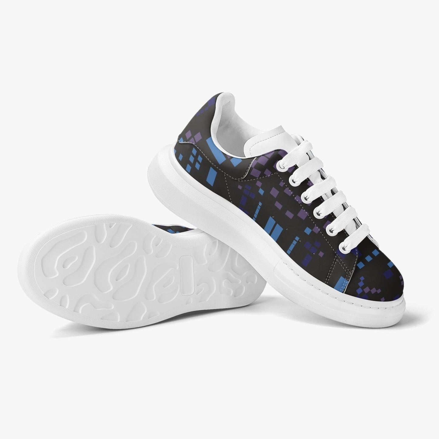 Jacki Easlick Architectural Print Leather Sneakers