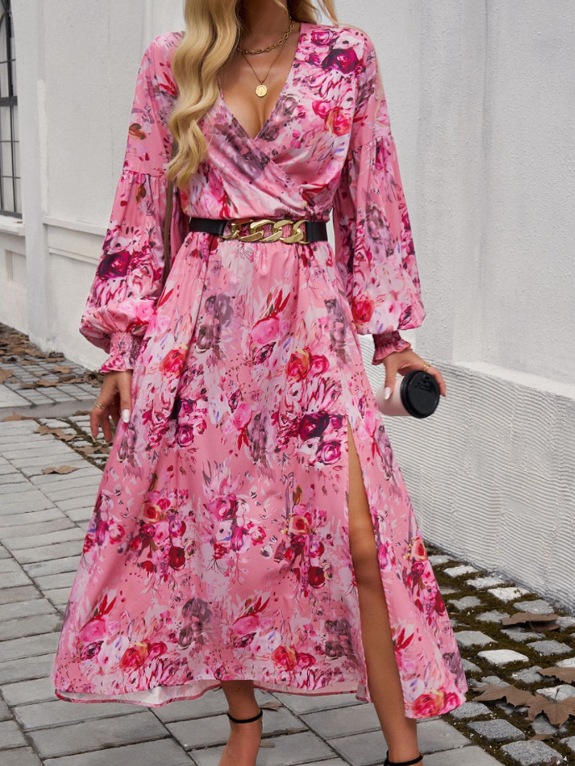 Blossom Wrap Midi Dress