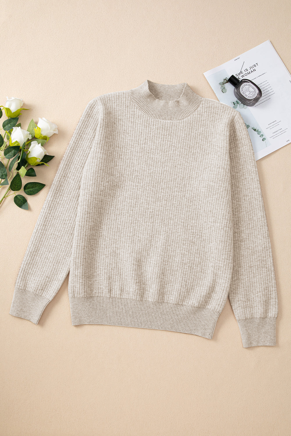 Cozy Neutrals Ribbed Sweater