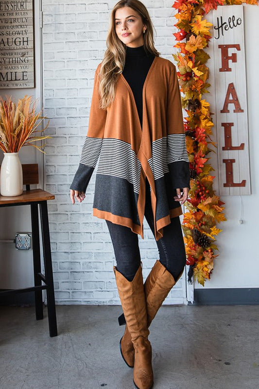 Autumn Glow Colorblock Cardigan