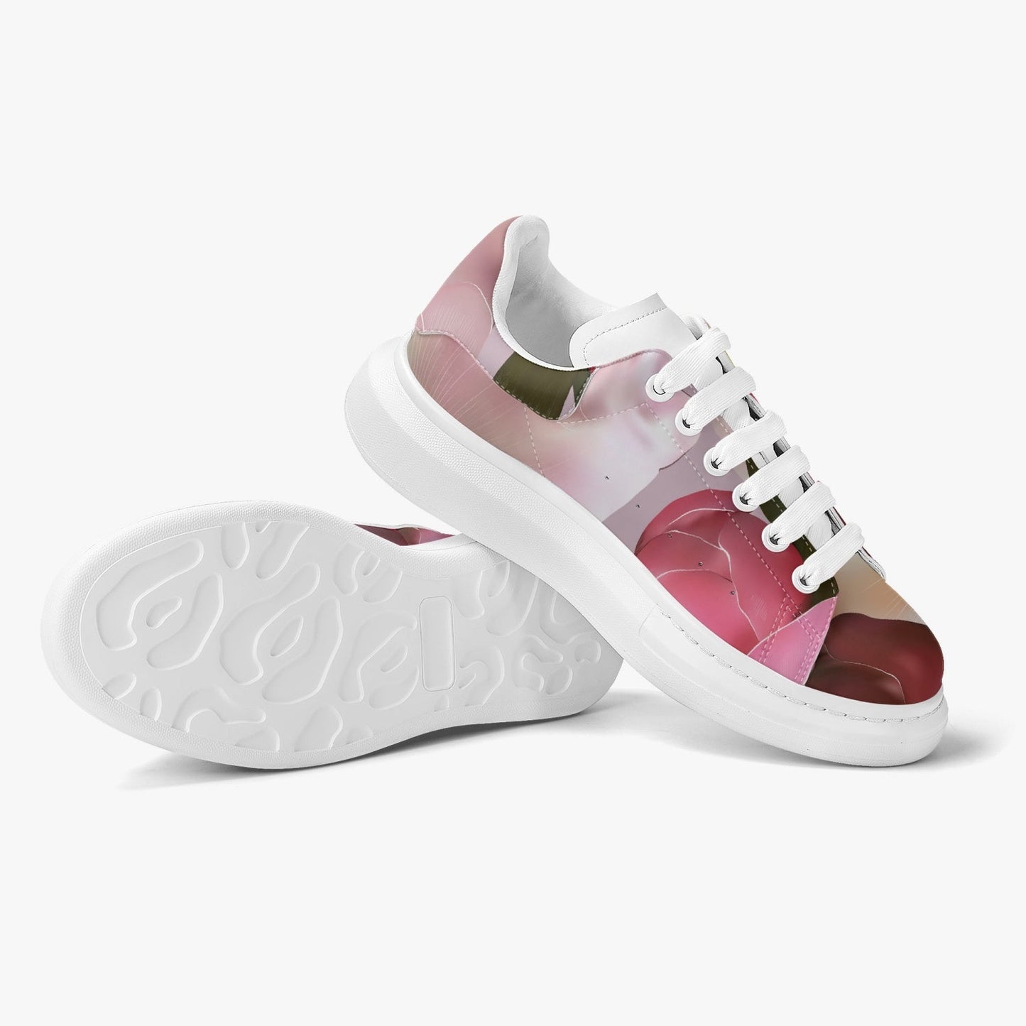 Jacki Easlick Floral Bloom Low-Top Leather Sneakers