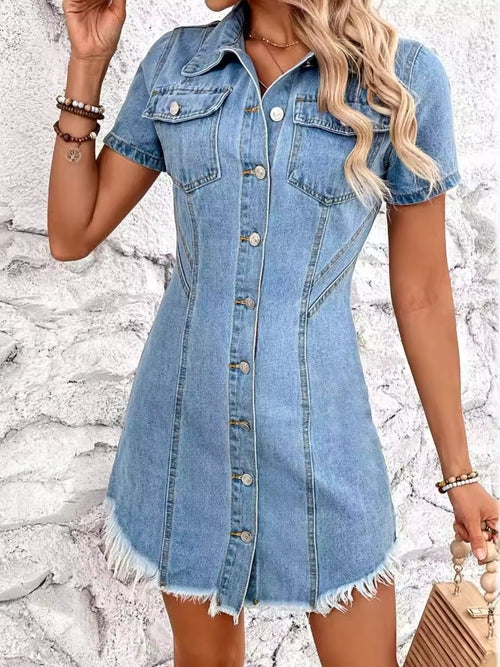 Vintage Charm Denim Dress