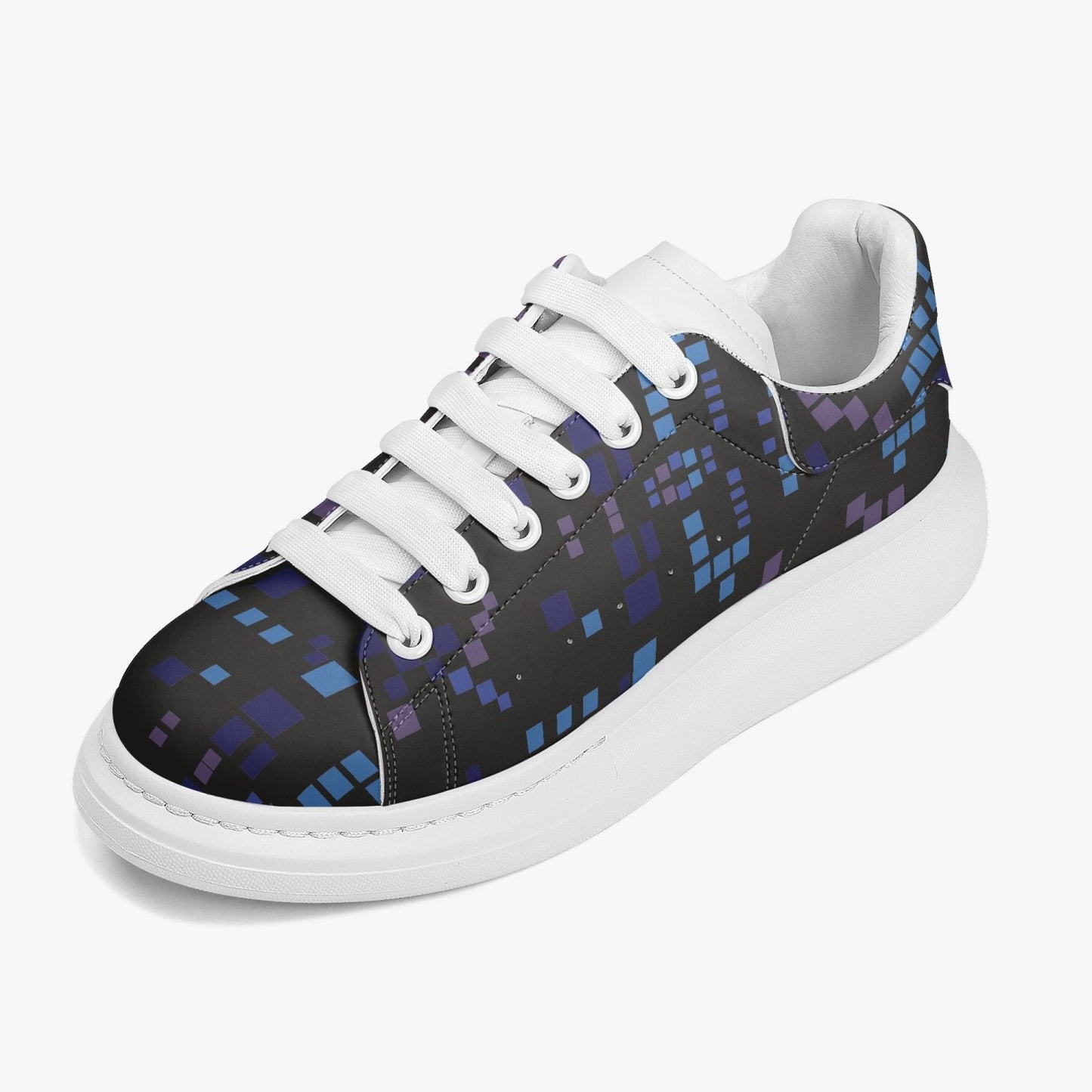 Jacki Easlick Architectural Print Leather Sneakers