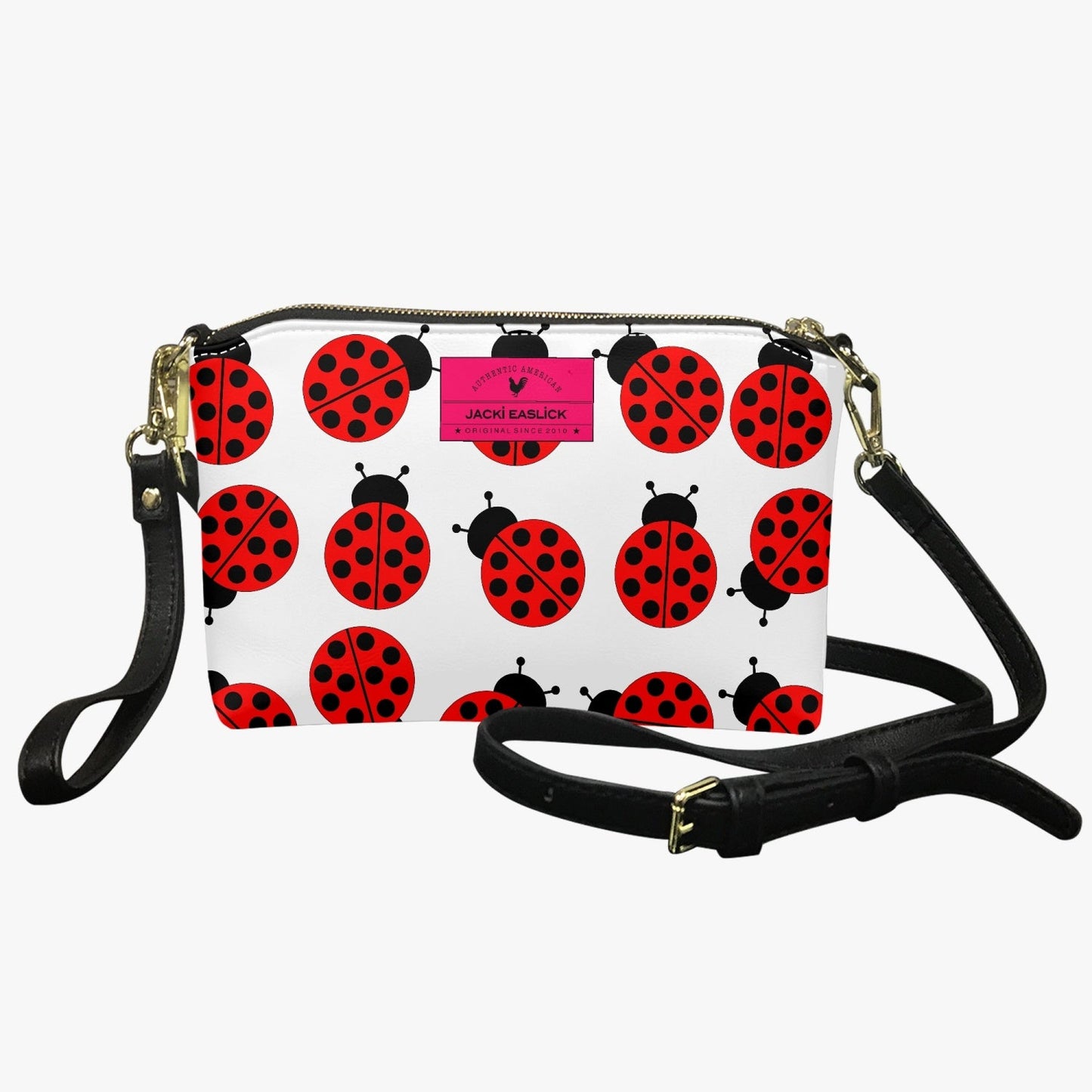 Jacki Easlick Ladybug Small Wristlet Clutch