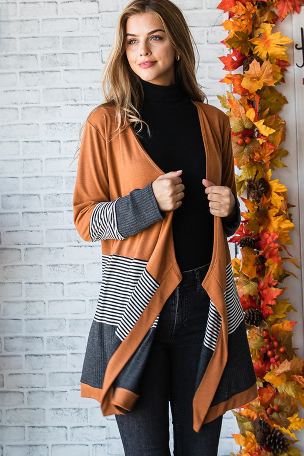 Autumn Glow Colorblock Cardigan