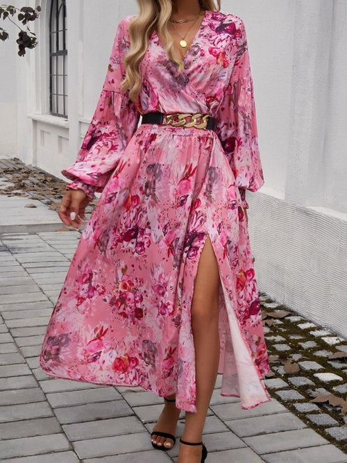 Blossom Wrap Midi Dress