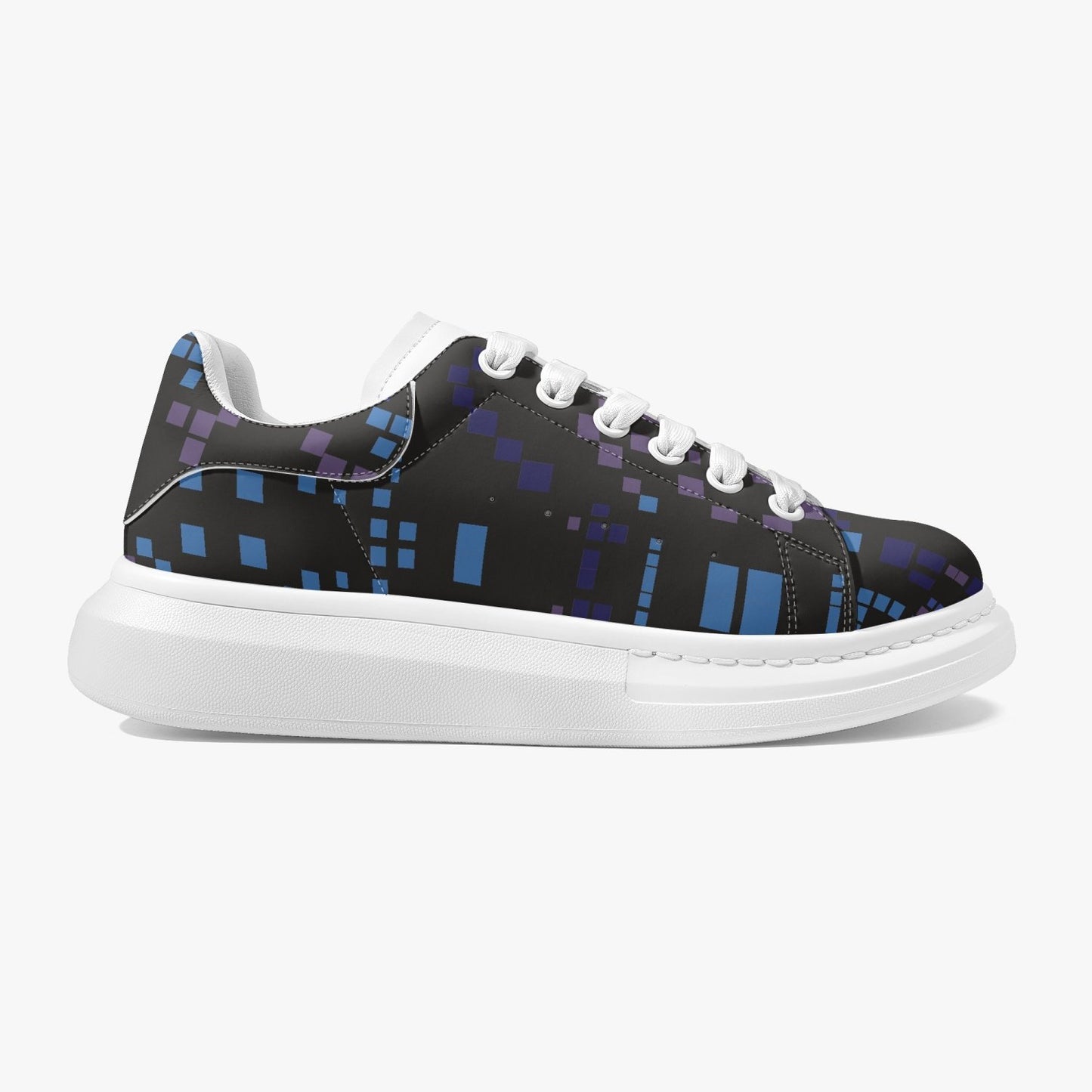 Jacki Easlick Architectural Print Leather Sneakers