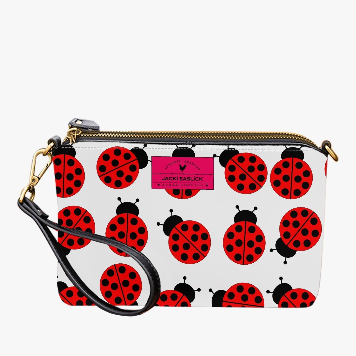 Jacki Easlick Ladybug Small Wristlet Clutch