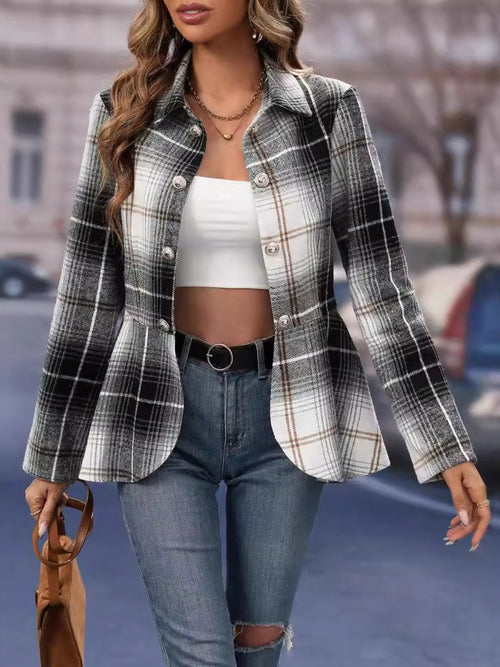 Chic Urban Plaid Jacket