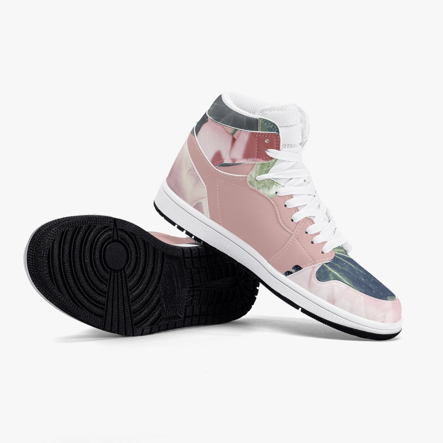 Jacki Easlick Floral Garden High-Top Leather Sneakers