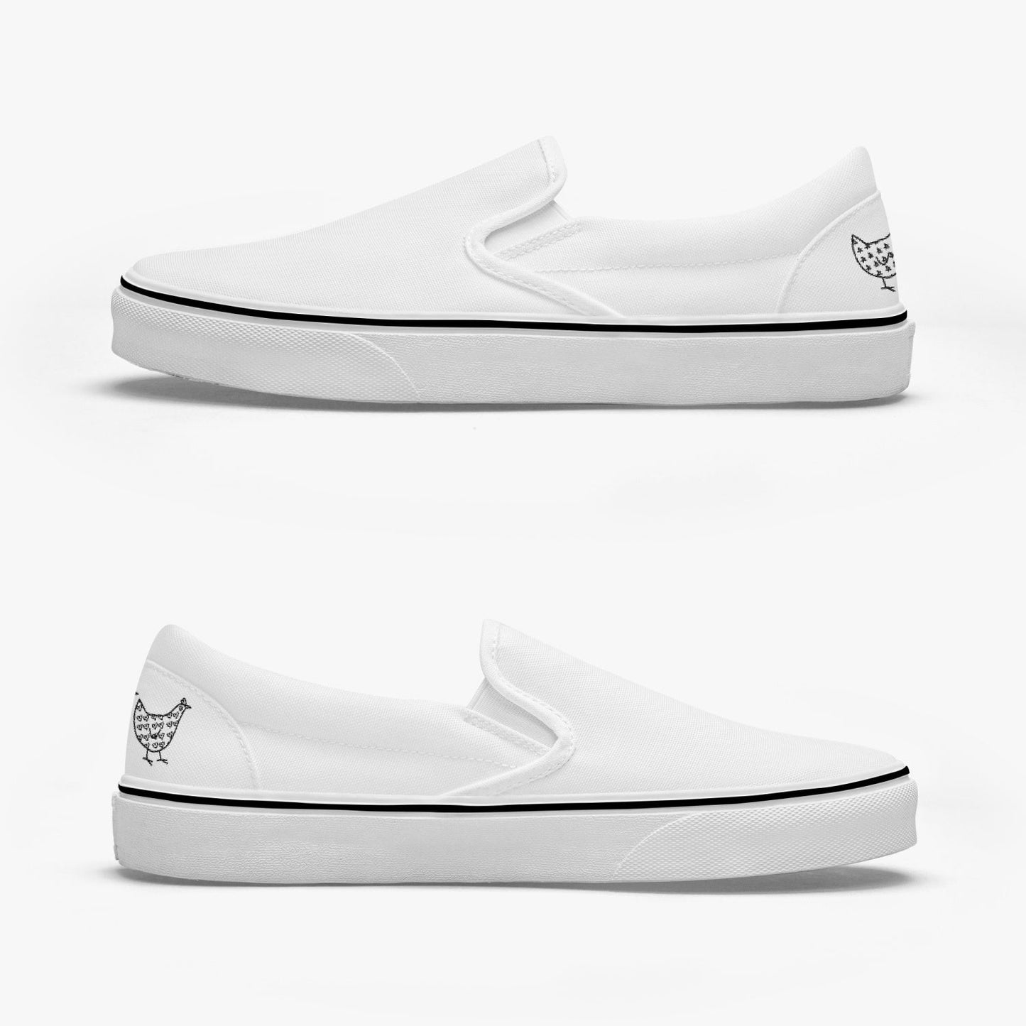 Jacki Easlick Three Chickens Slip-On Shoes