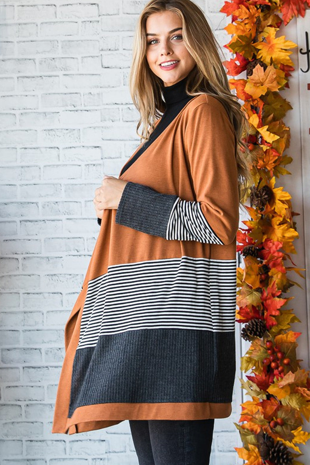 Autumn Glow Colorblock Cardigan