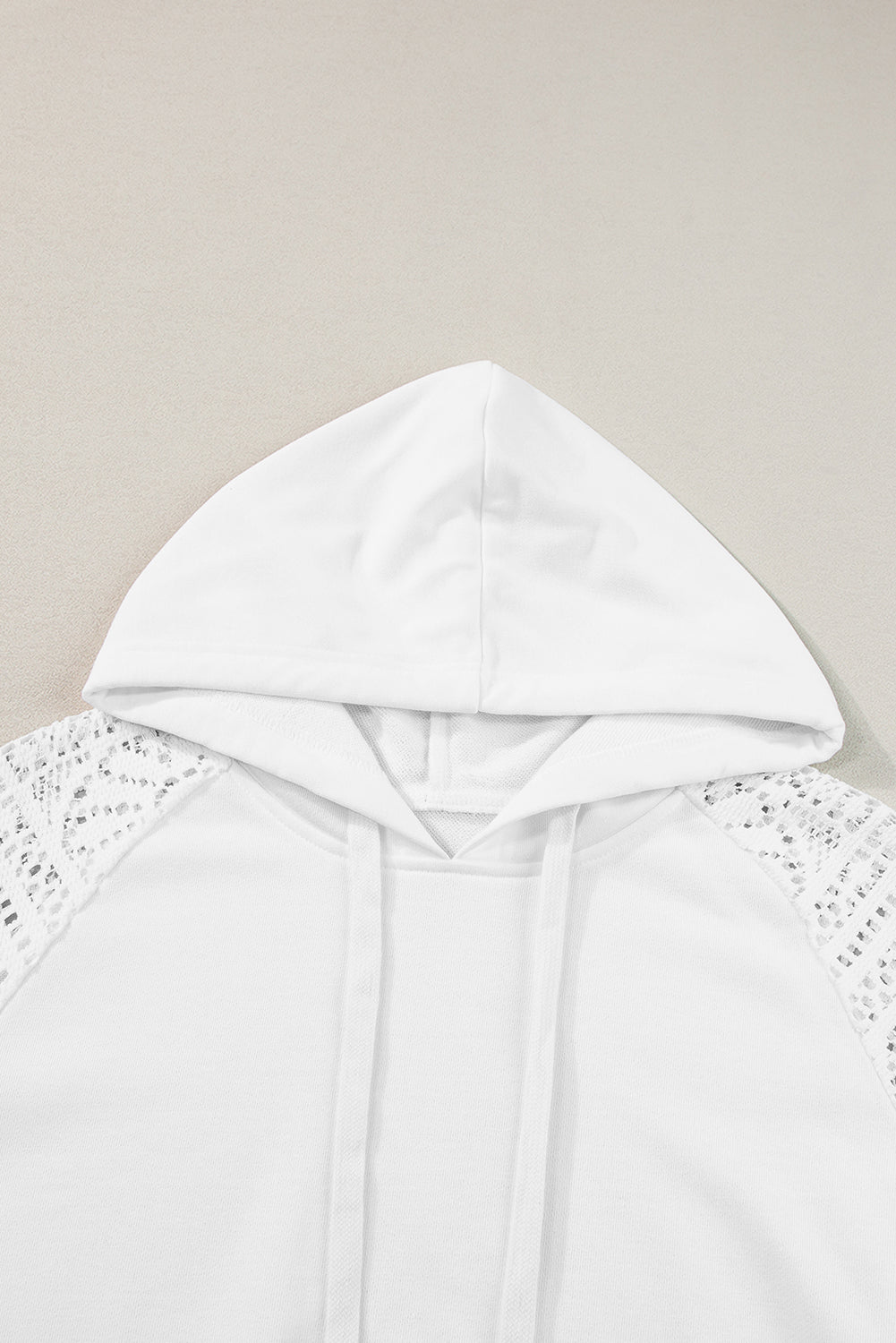 Ivory Lace Charm Hoodie