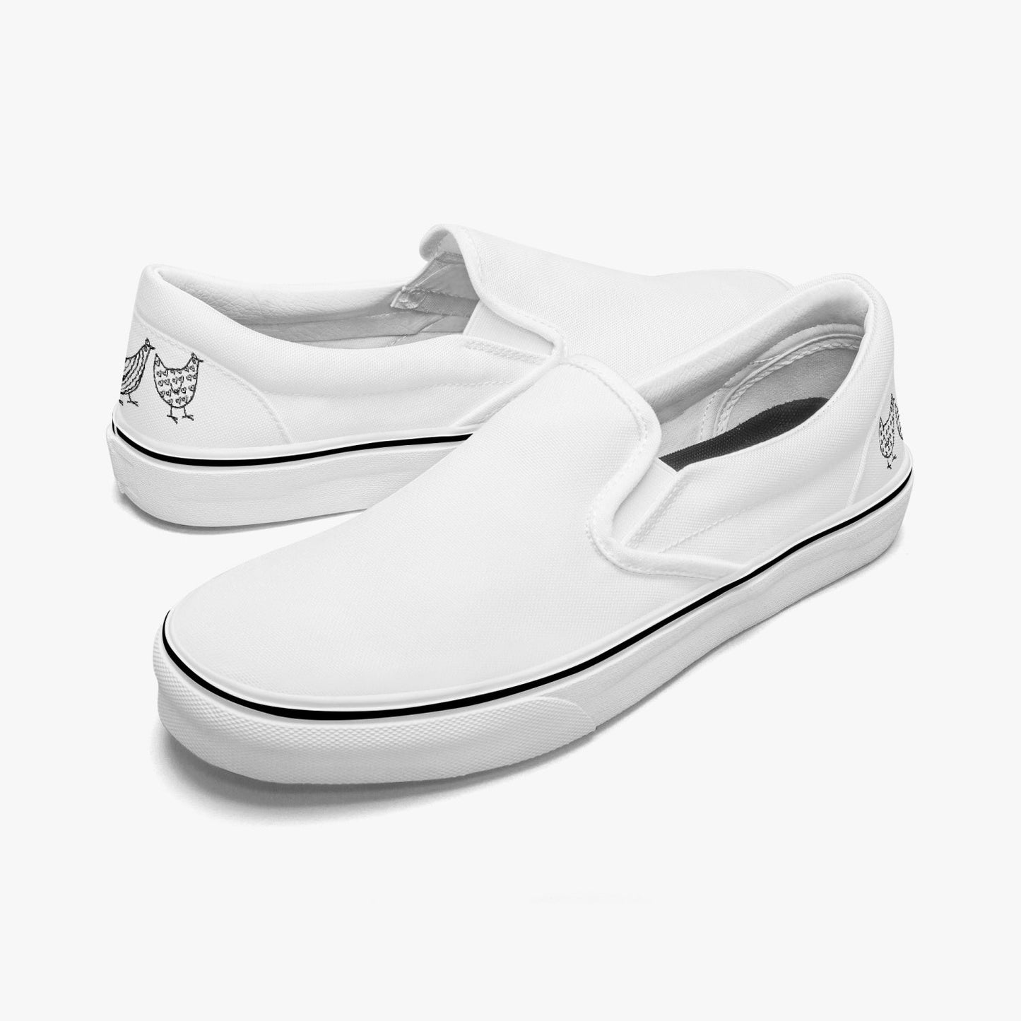 Jacki Easlick Three Chickens Slip-On Shoes