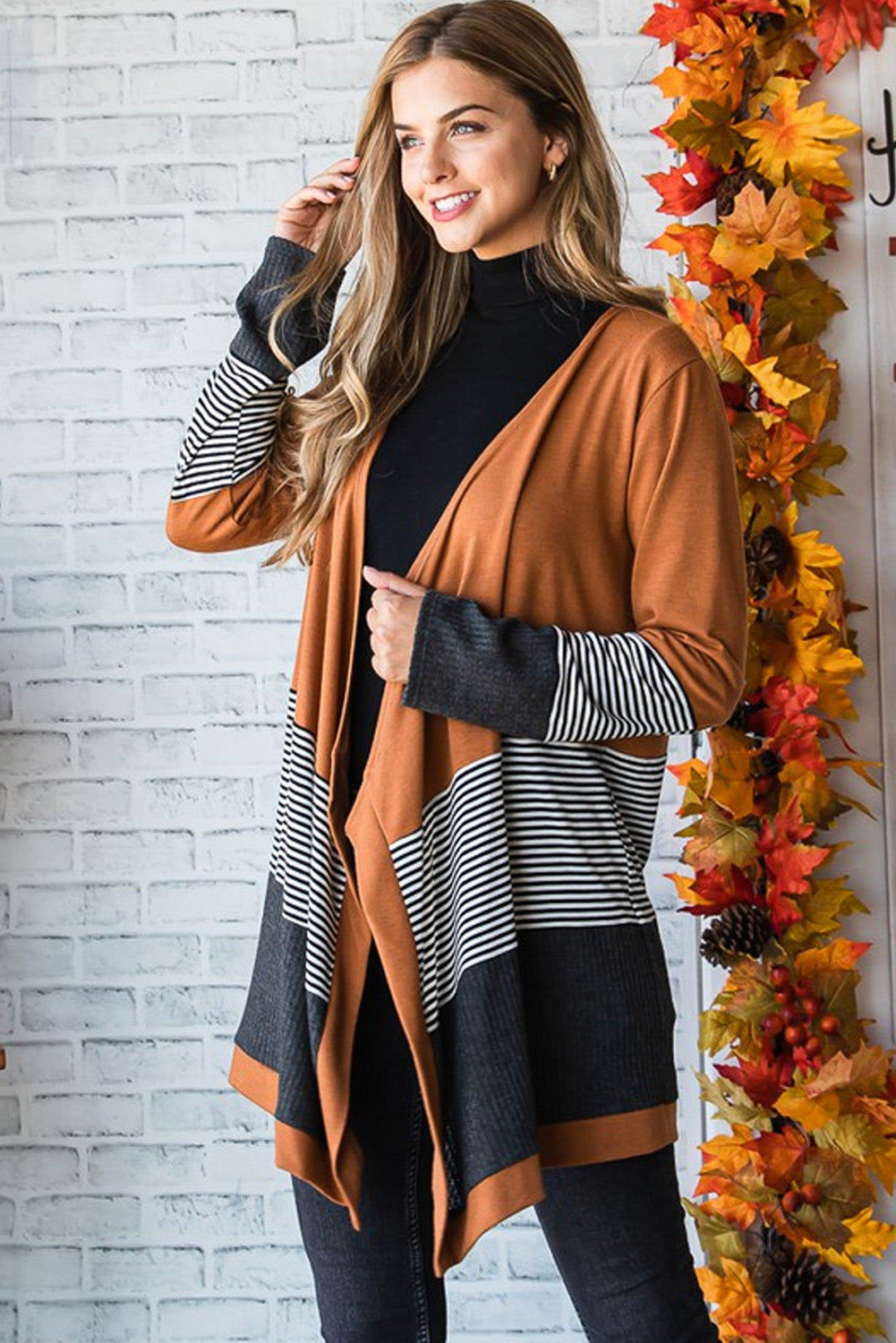 Autumn Glow Colorblock Cardigan