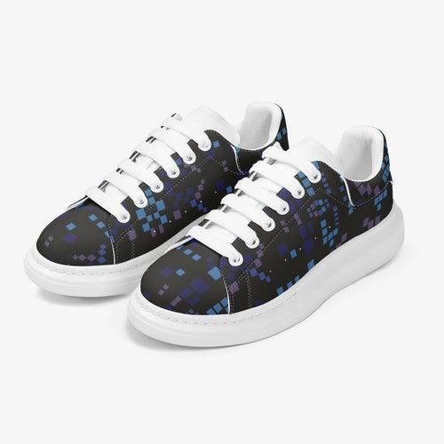 Jacki Easlick Architectural Print Leather Sneakers