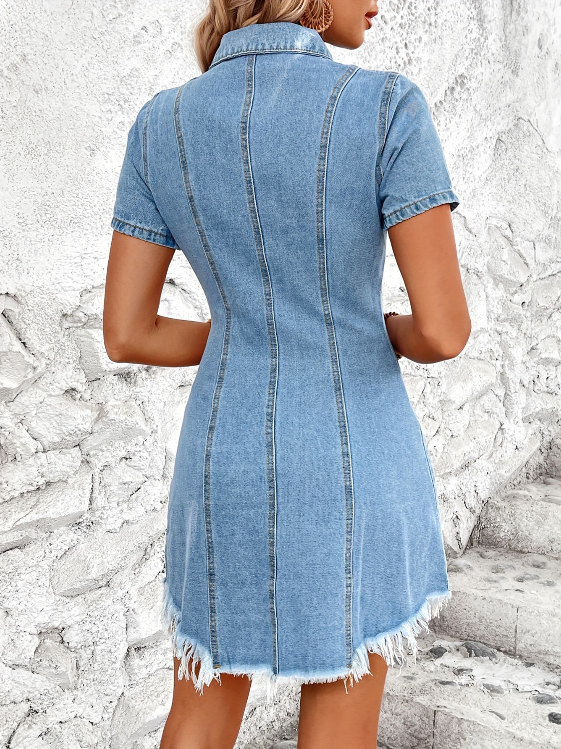 Vintage Charm Denim Dress