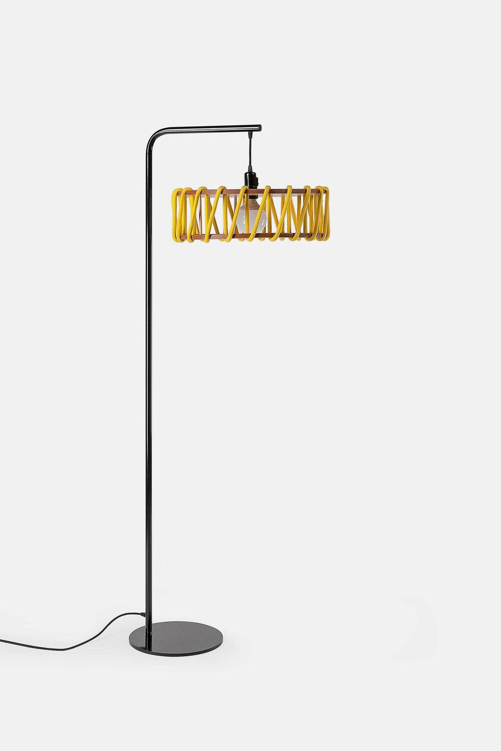 Macaron Floor Lamp, black frame