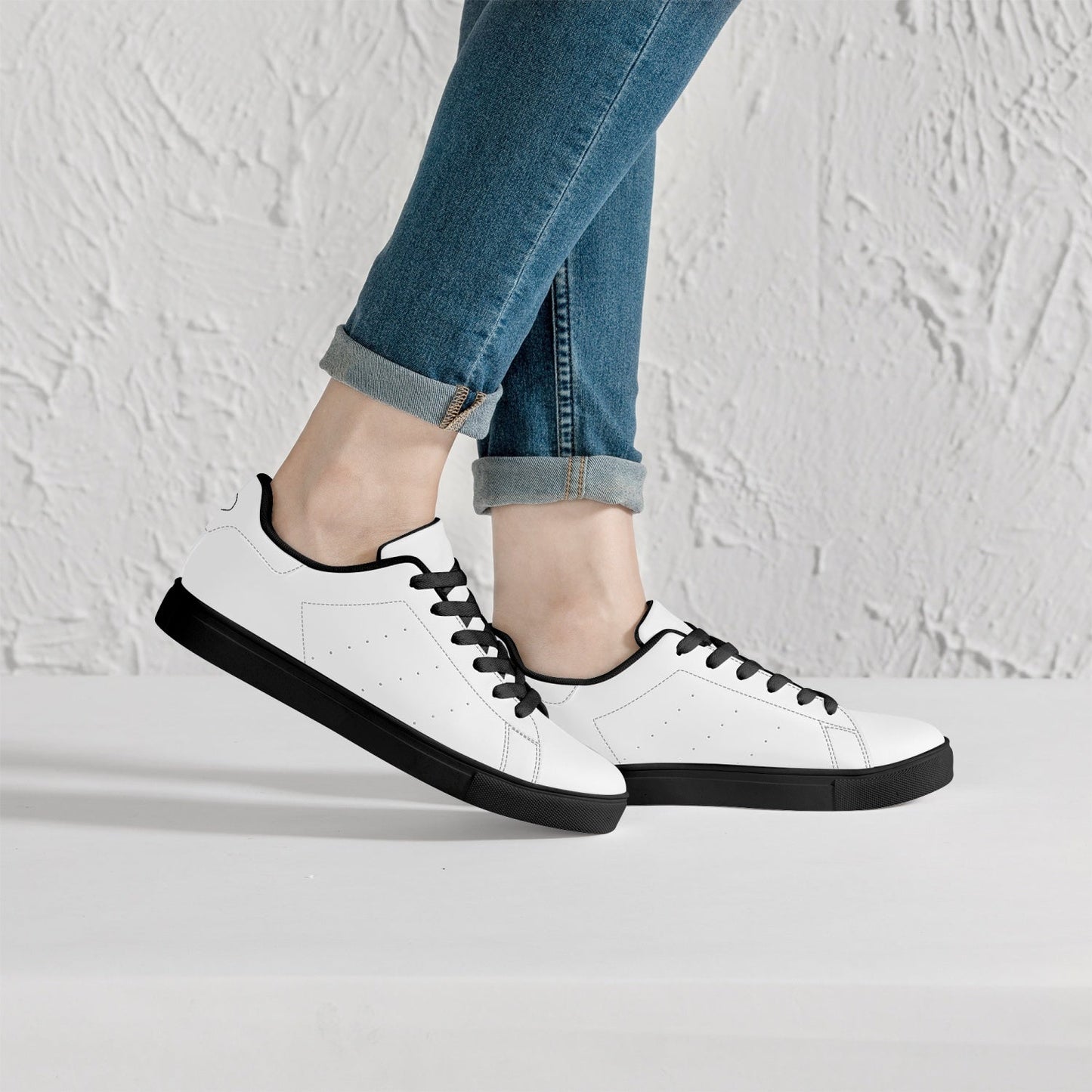 Jacki Easlick Lux Egg Low-Top Leather Sneakers