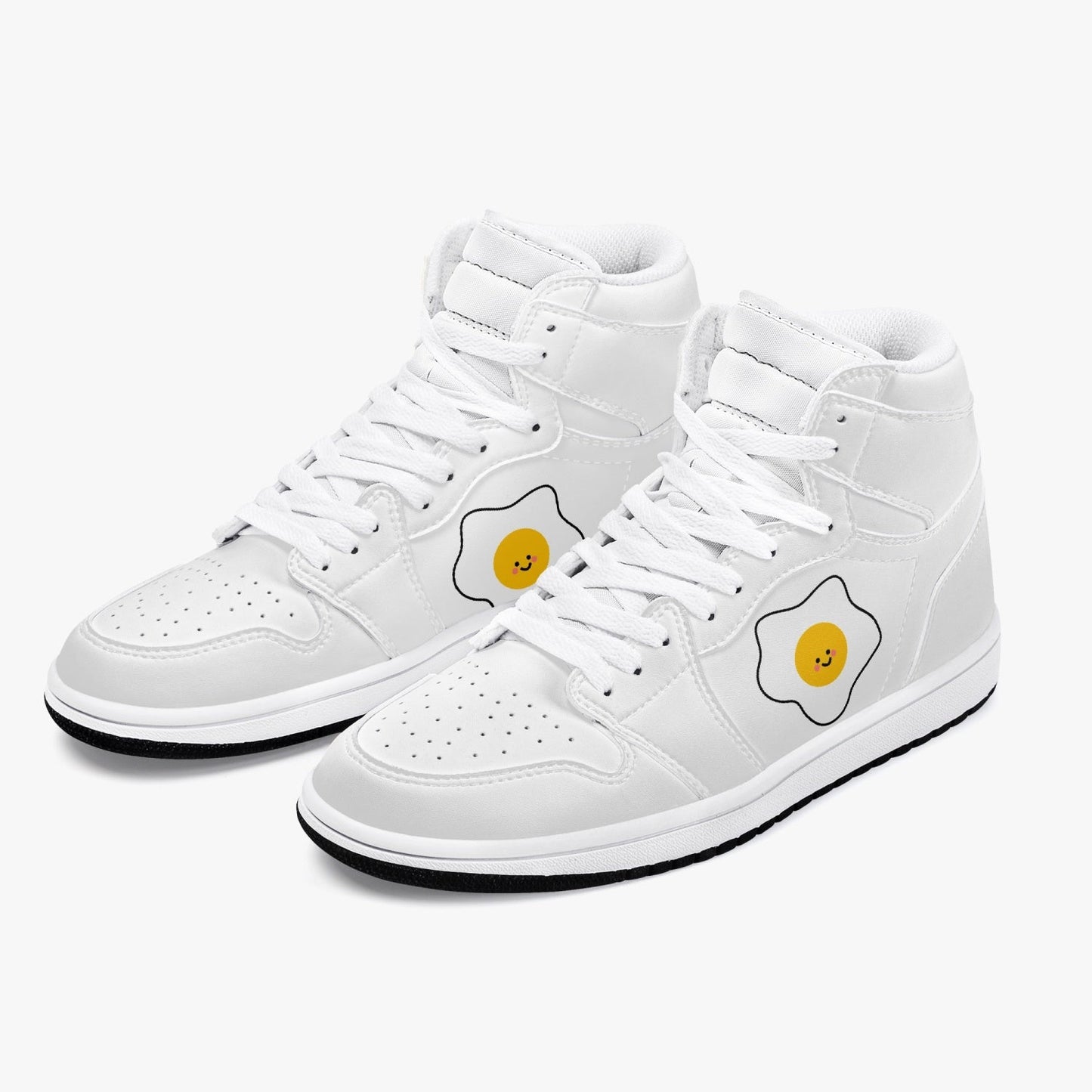 Jacki Easlick Luxury Egg High-Top Leather Sneakers