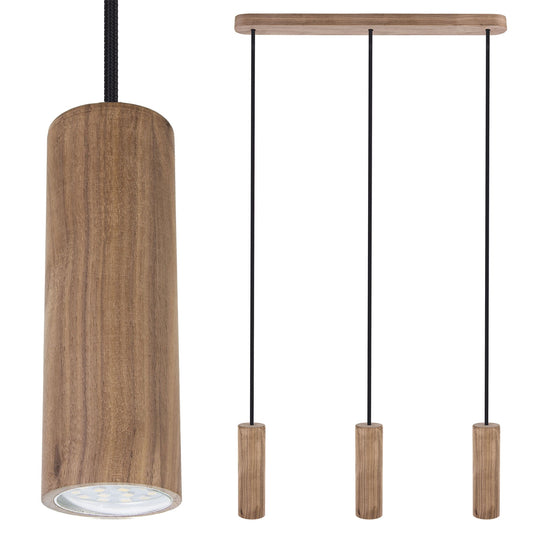 Nordic Wood Elegance Pendant Light - Madera Trio