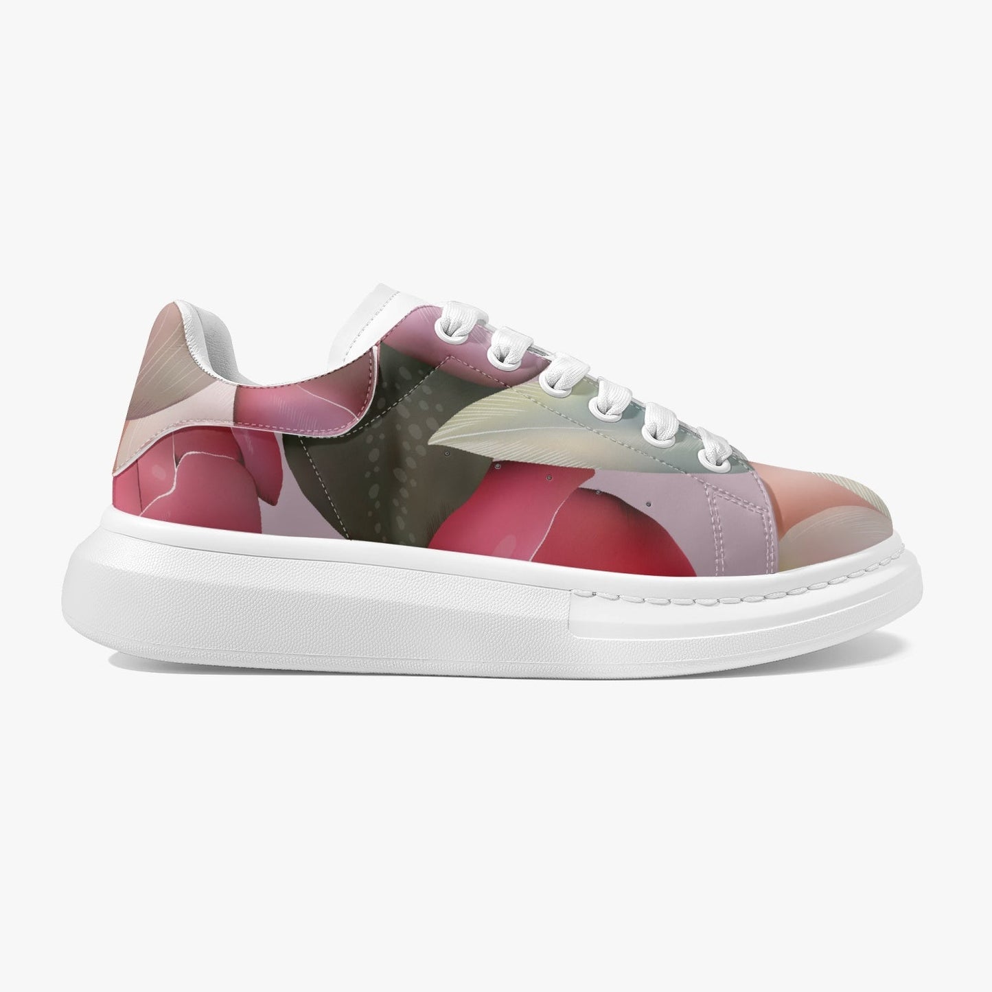 Jacki Easlick Floral Bloom Low-Top Leather Sneakers