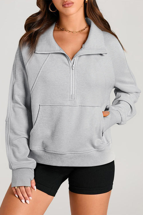 Olive Breeze Zip-Up Cropped Hoodie