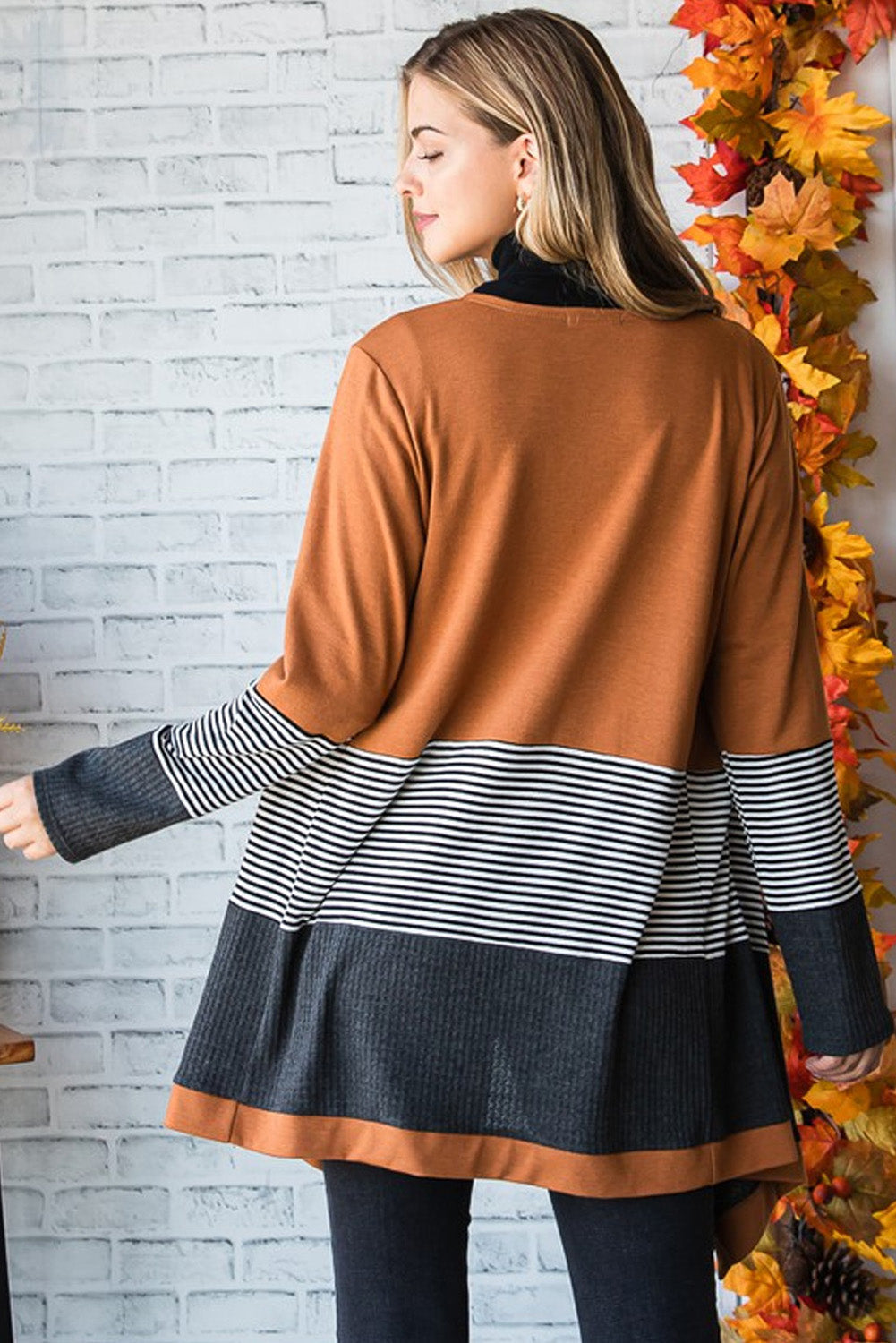 Autumn Glow Colorblock Cardigan