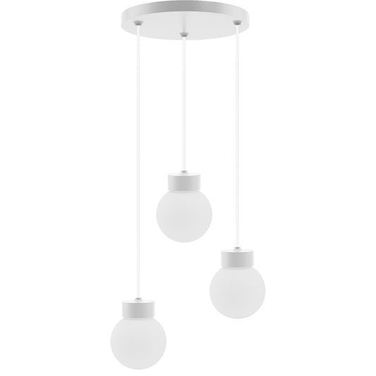 White Orb Trio Pendant Lamp