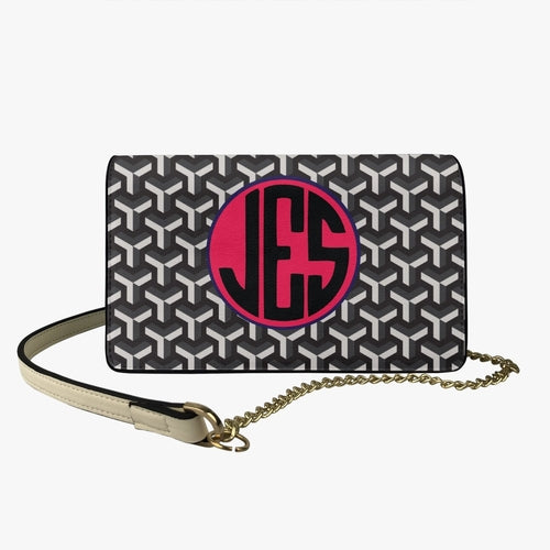 Jacki Easlick Signature Monogram Flap Square Bag