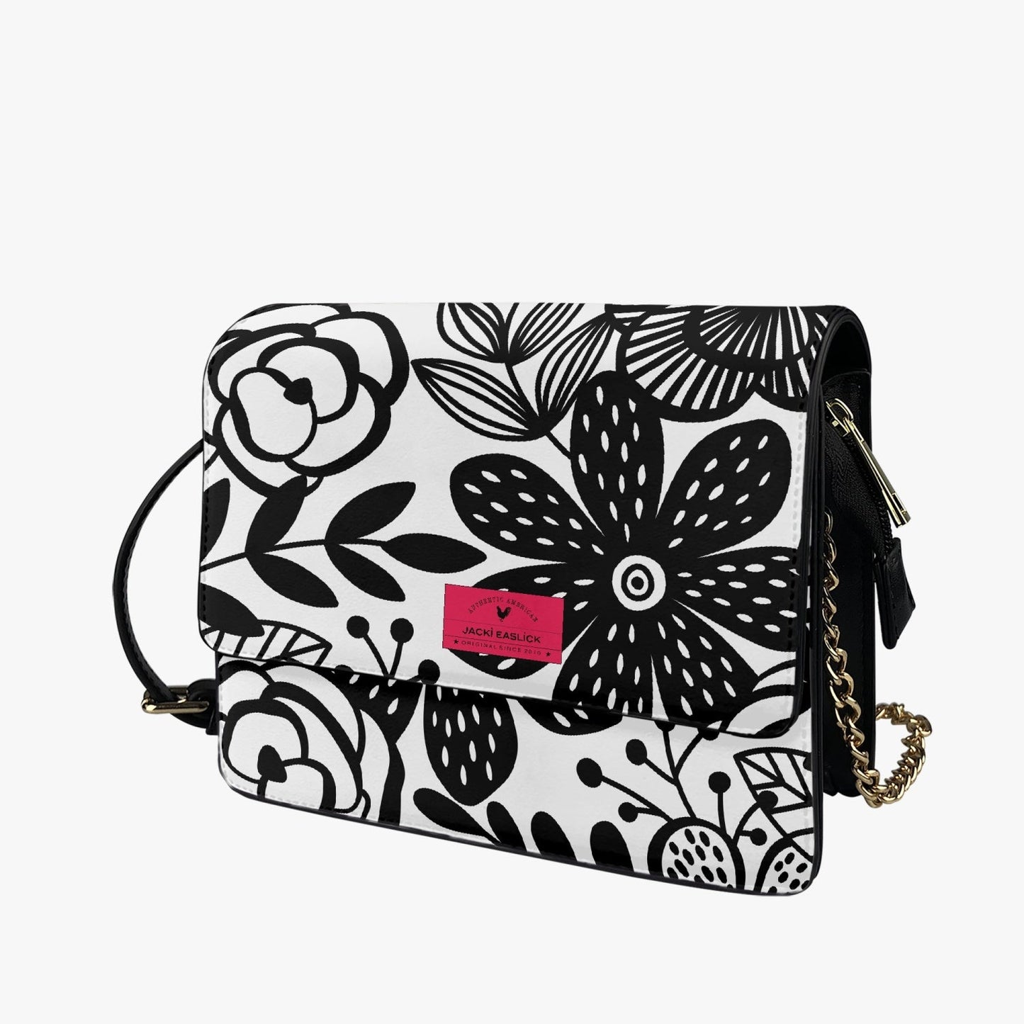 Jacki Easlick Happy Flowers Flap Handbag