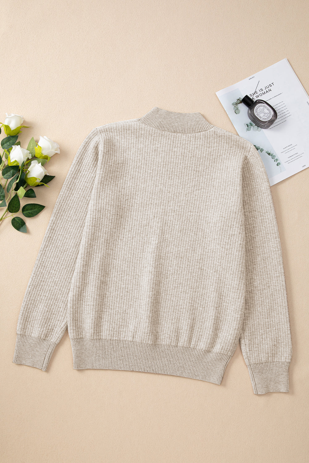 Cozy Neutrals Ribbed Sweater