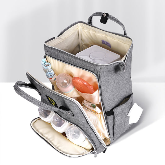 Primary Core Pocket Open Wide Diaper Backpack