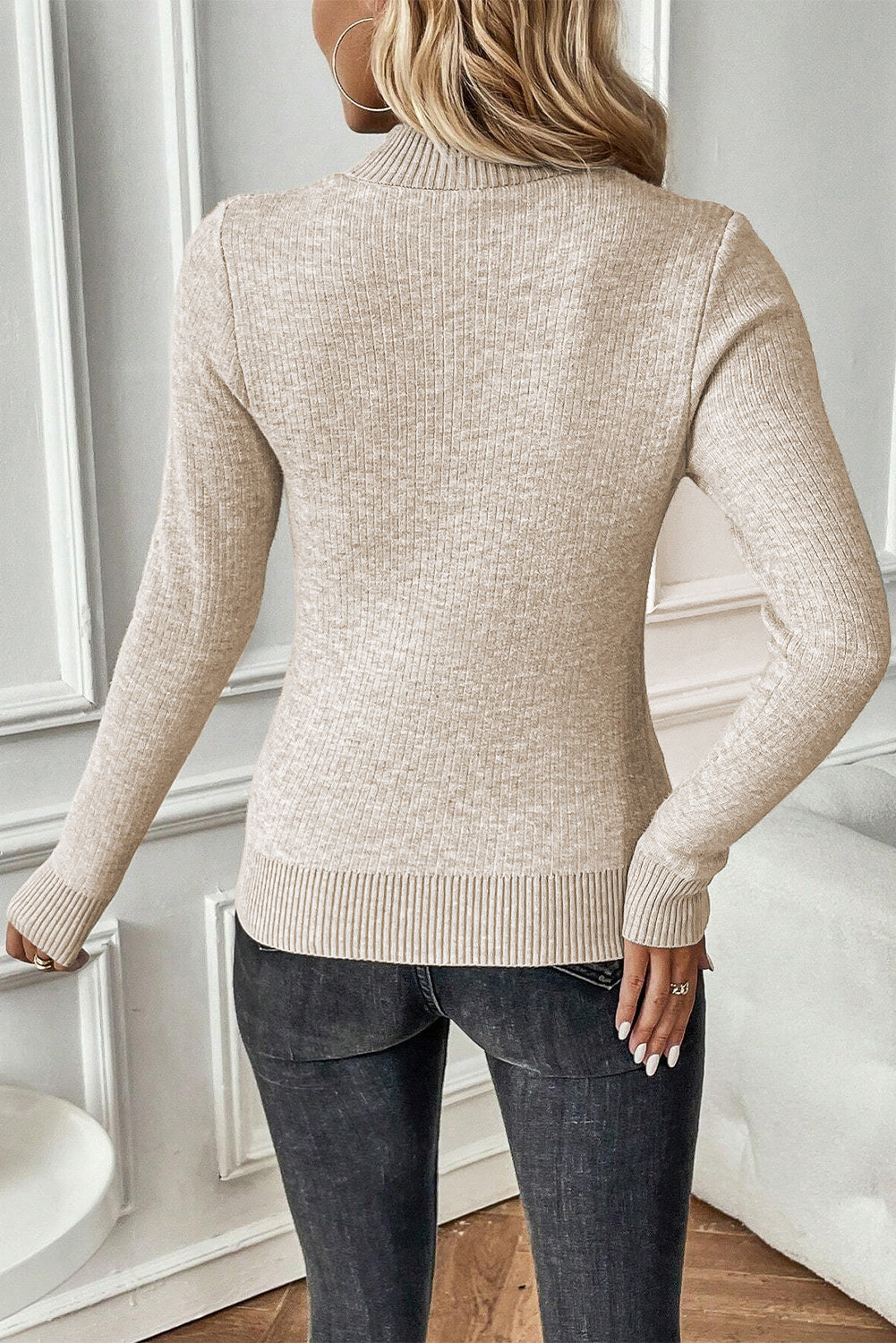 Cozy Neutrals Ribbed Sweater