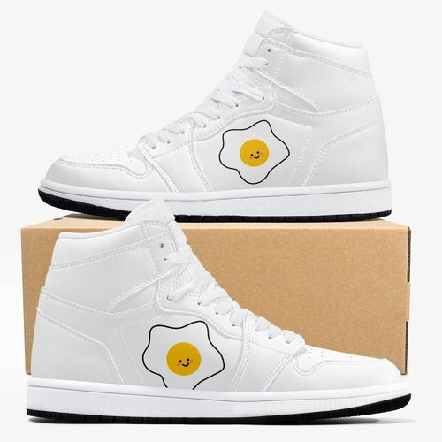 Jacki Easlick Luxury Egg High-Top Leather Sneakers