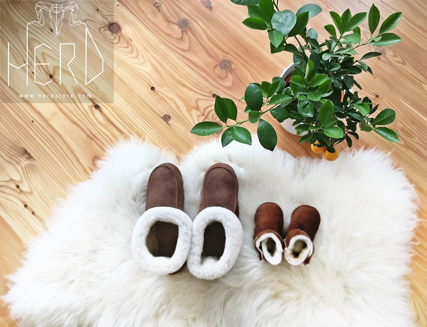 Bambosze Sheepskin Slippers