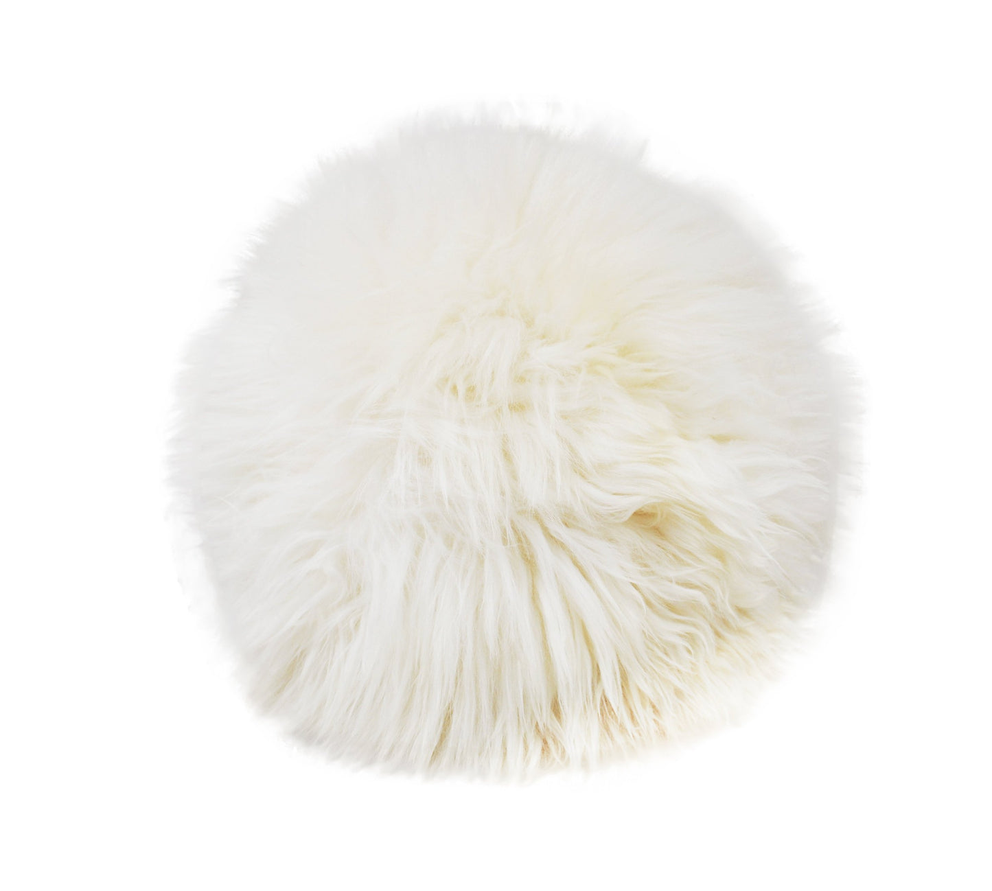 Decorative Round Furry Pillow