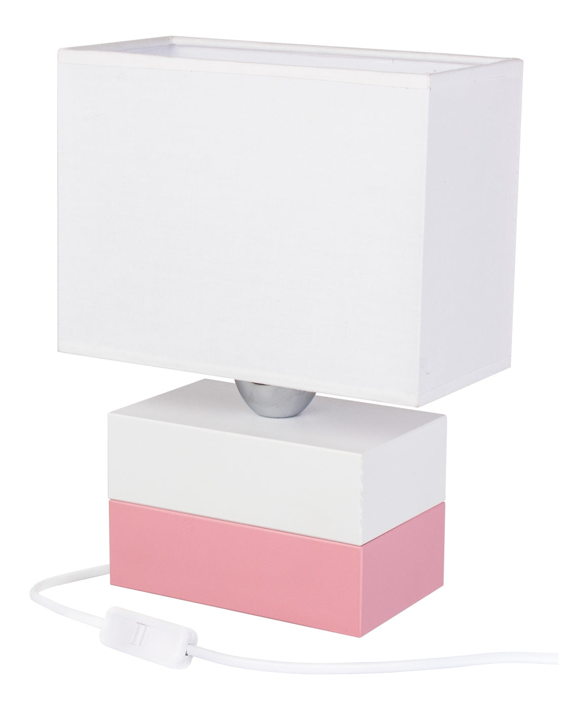 Blush Block Table Lamp